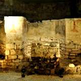 I resti della chiesa bizantina rinvenuta nei sotterranei del Palazzo